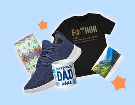 Collage of Father's Day gifts for husband