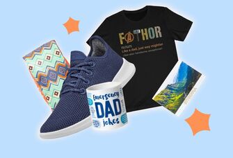 Collage of Father's Day gifts for husband