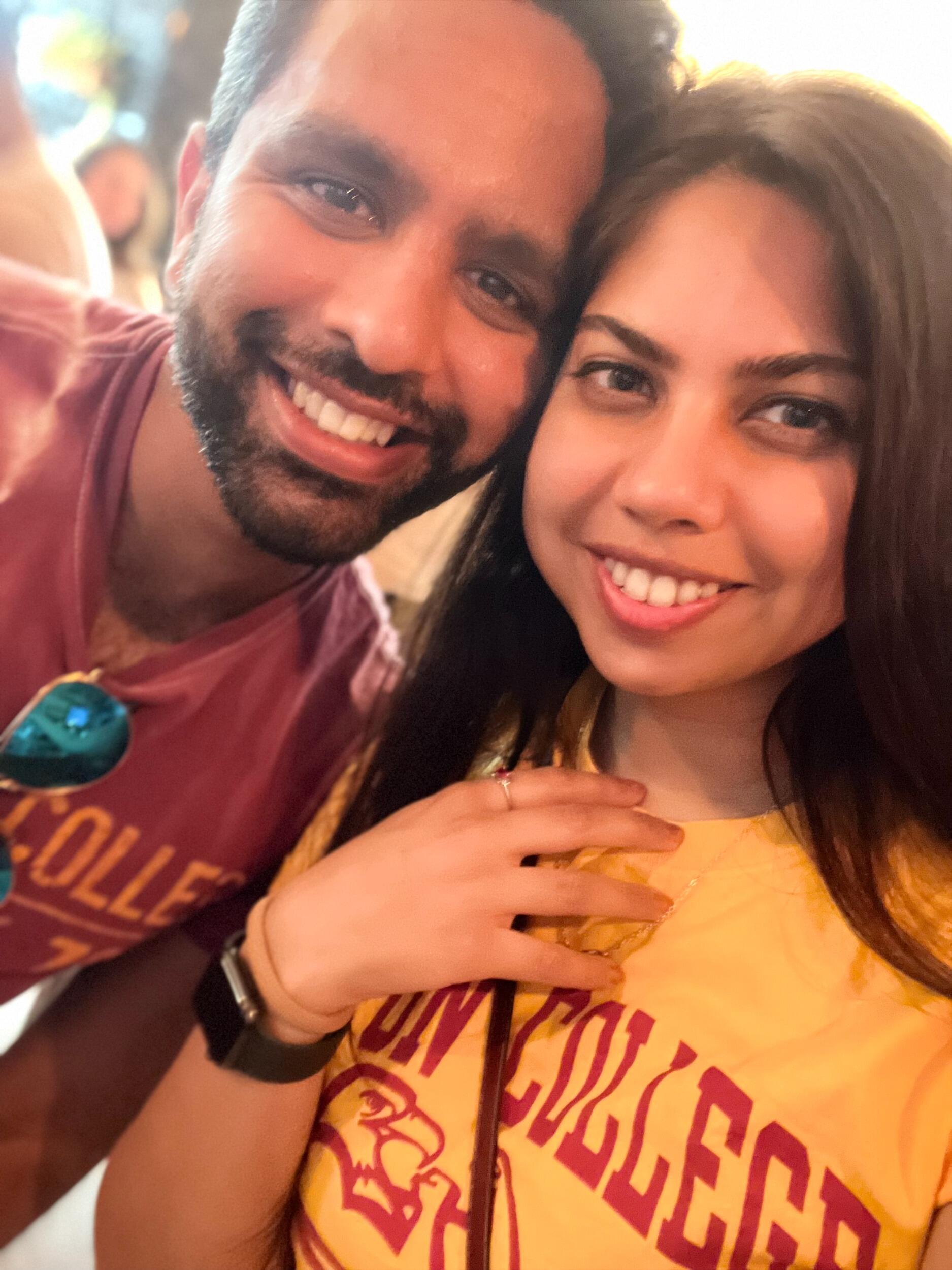 Boston Beginnings! Shyam became her personal tour guide - from Boston College football tailgates, brewery tours, and navigating Storrow Drive he showed her the heart of the city.