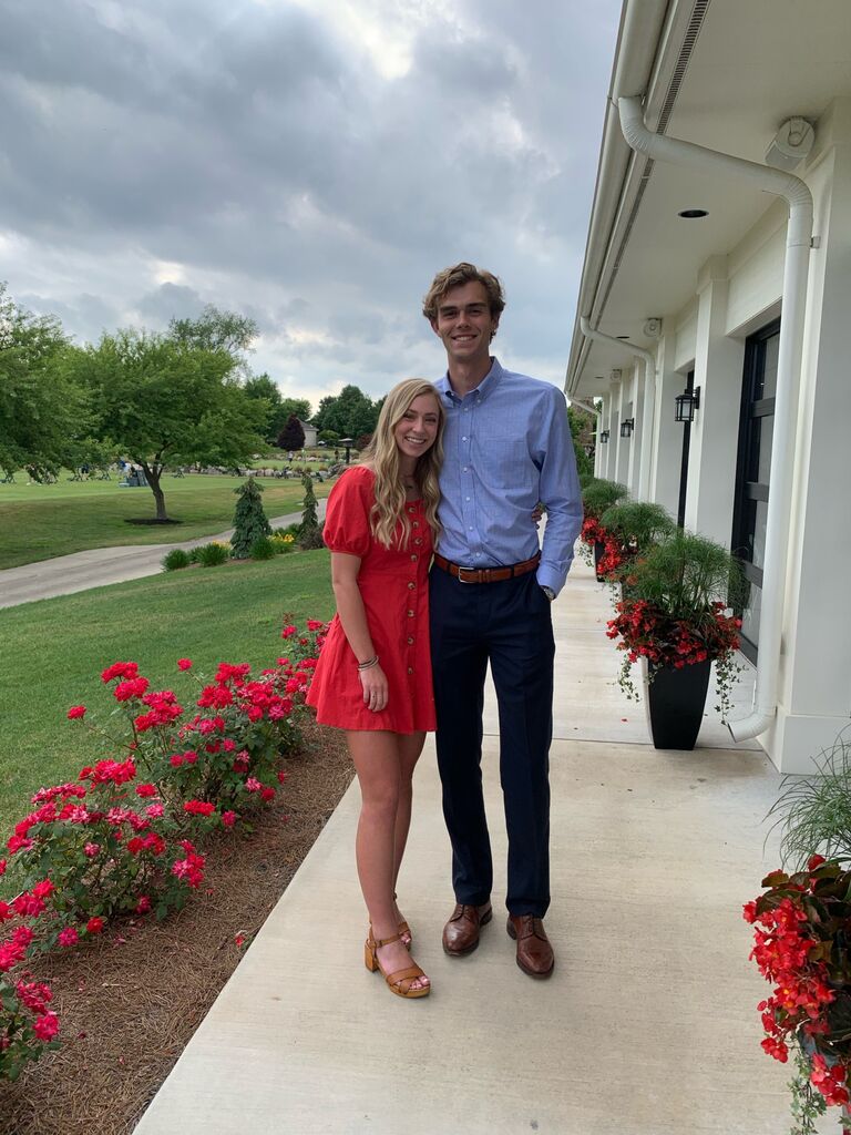 The first wedding that Daniel got to be Karley's plus one.