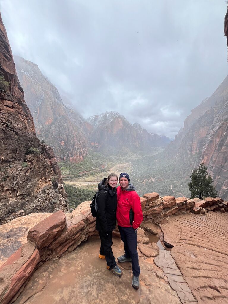 Megan and Tommy celebrated their engagement with a trip out west