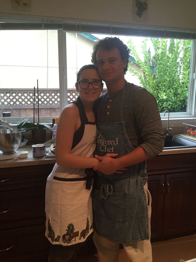 Baking Together After High School @ Amber's Family Home

- 9 months of Dating