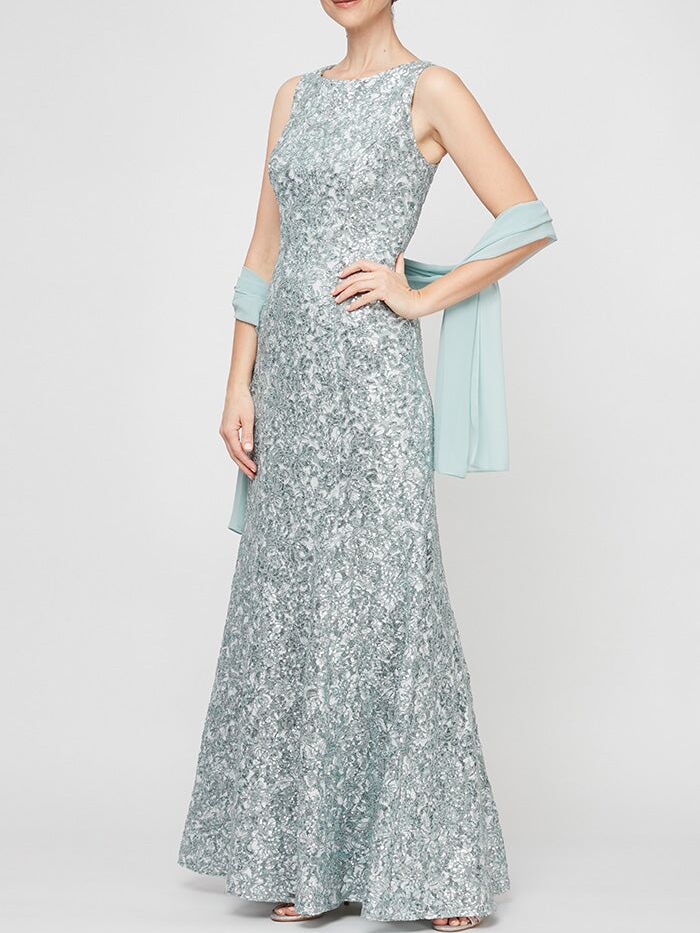 Alex Evenings fit-and-flare mother-of-the-bride dress