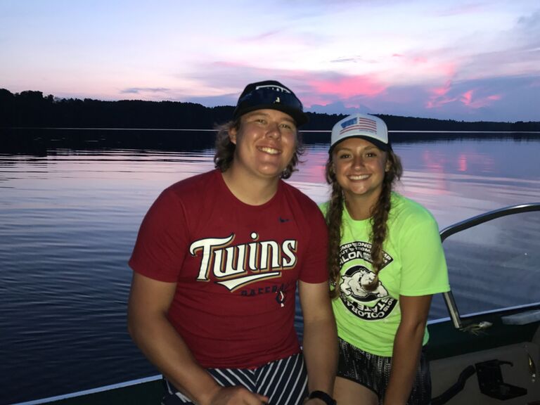 Enjoying many trips to see the other half of family in Minnesota and teaching Sam the joy of "Lake Life". They're lucky enough to see Mike's family at least twice a year!