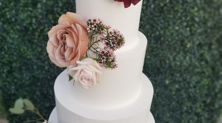 Wafer Paper Overlay Rose Gold Confetti - Evil Cake Genius