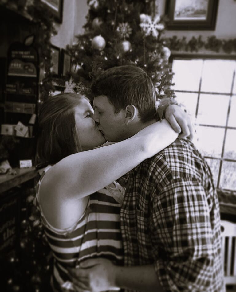 Morgan spent her first Christmas with Keegan's family at the Virginia House.