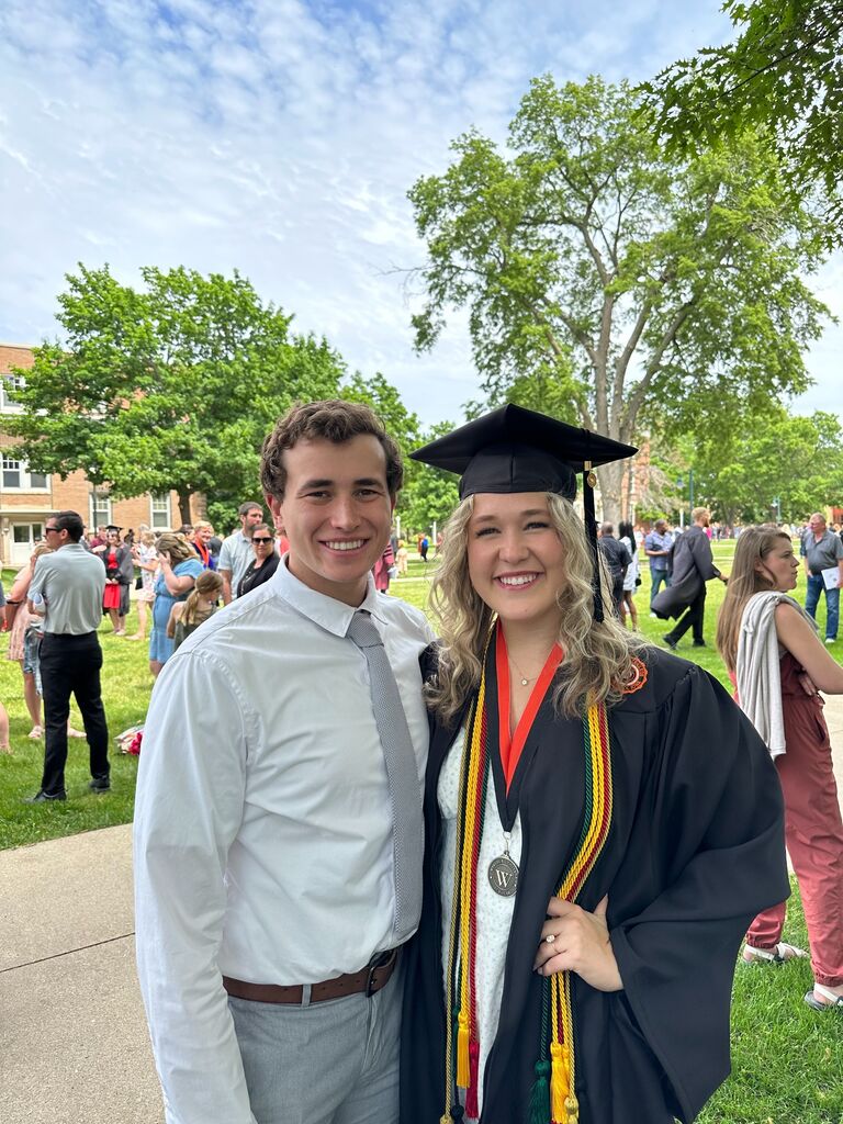 In May, Zach graduated from Coe College and Katheryn from Wartburg College!
