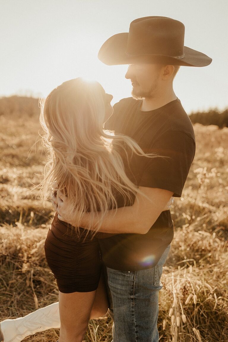 One of my favorite pictures of us - our first session with our (now) wedding photographer!