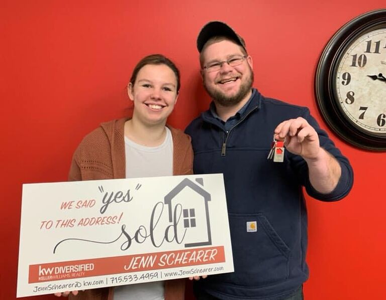We closed on our first home, in Lake Hallie.