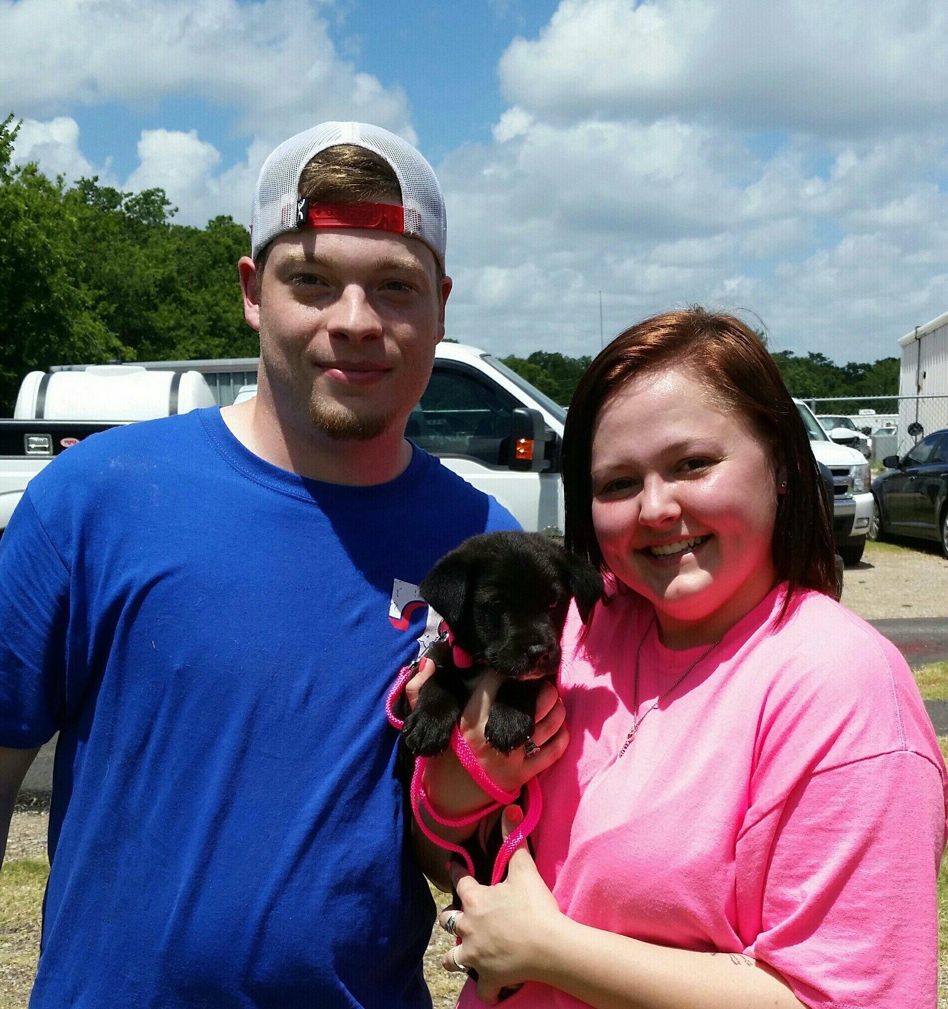 They got their first baby, Shelby Lou.