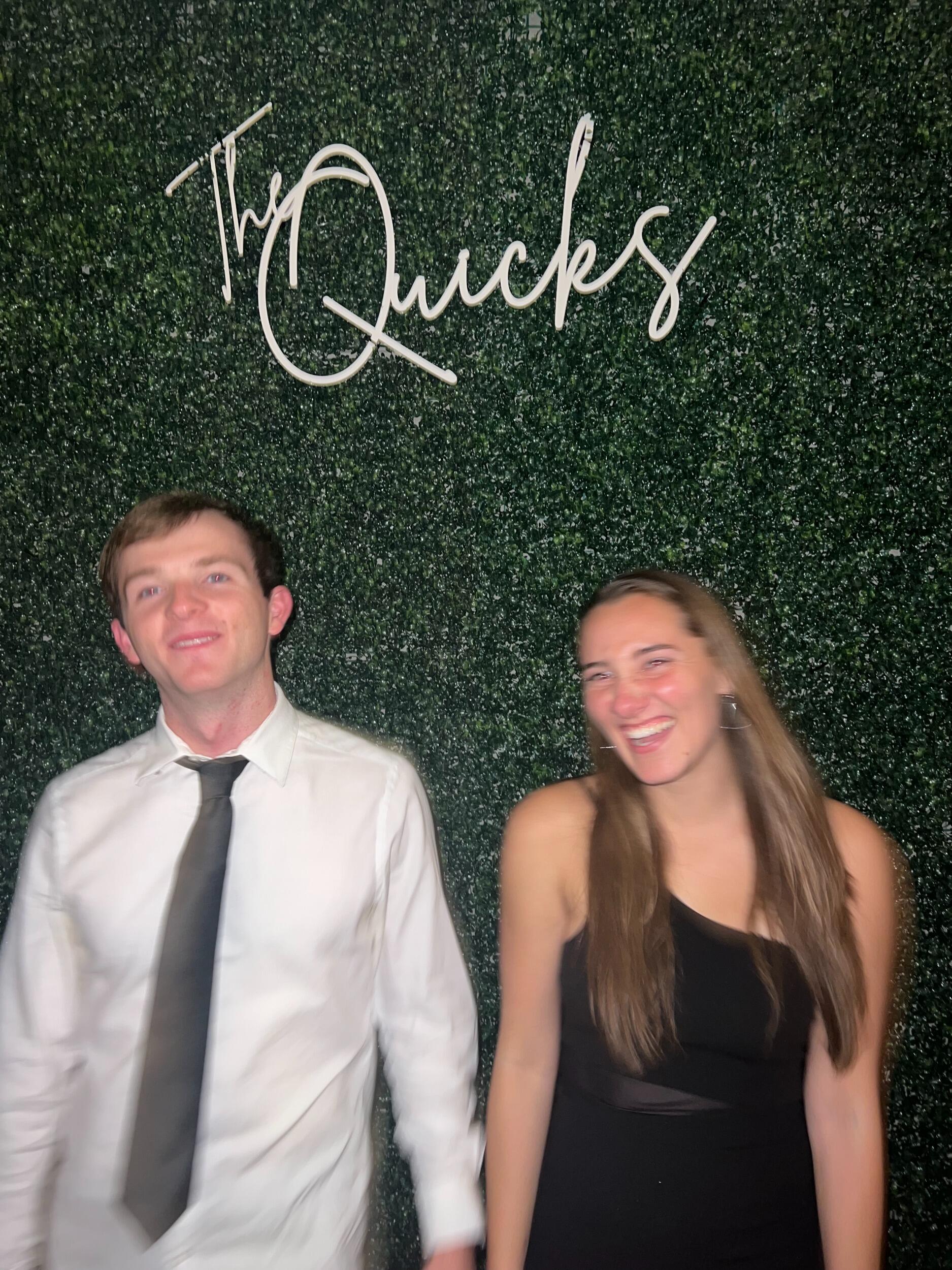 Celebrating Caleb and Nicole's wedding. This photo was a foreshadow of what is to come...