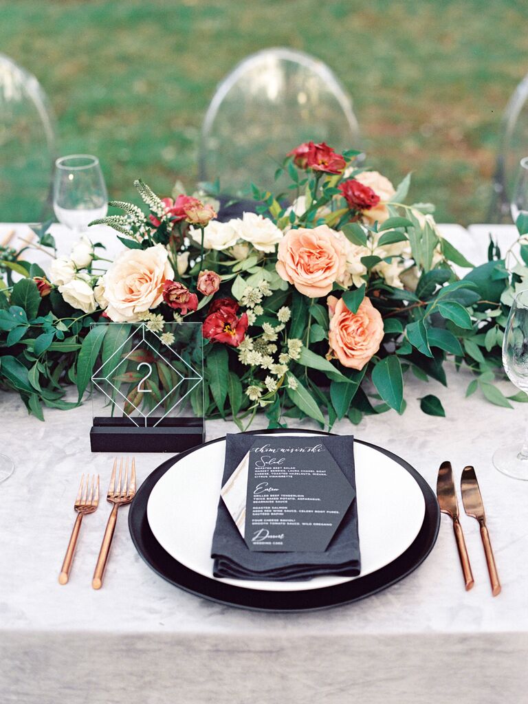 Colors Wedding  Black and Gold Rustic Wedding, Gold Table Centerpiece