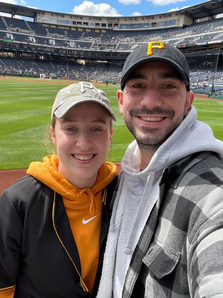 Our first Pirates game, on Easter Sunday vs. The Washington Nationals.