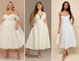 Tea length wedding dresses