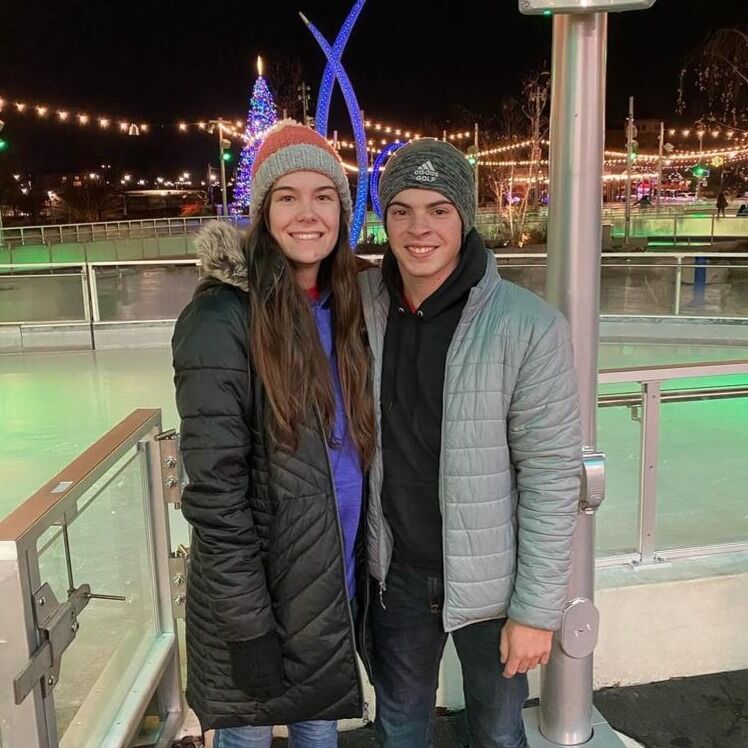 Our first time ice-skating together.