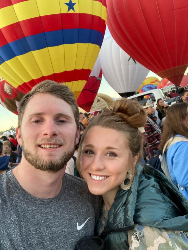 Kodie's first time seeing the Balloon Fiesta.