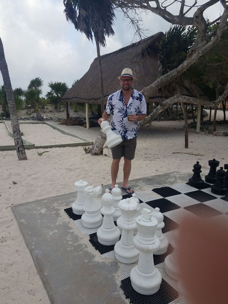 Giant chess in Mexico