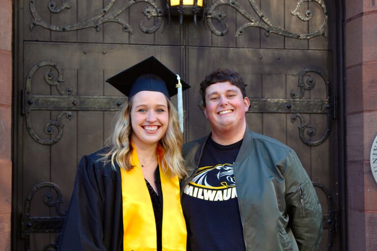 Mady's graduation from UWM. Bachelors of Elementary Eduction.