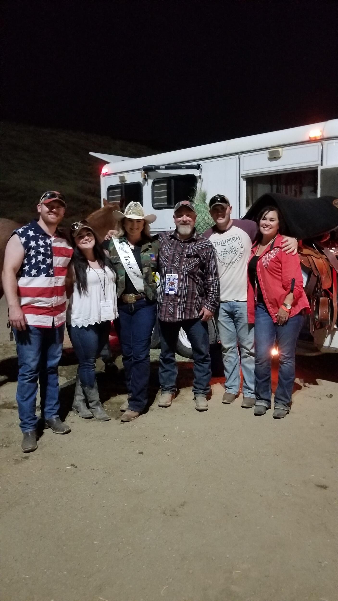 Supporting Randynn as Rodeo Queen at the Norco Mounted Posse Rodeo.