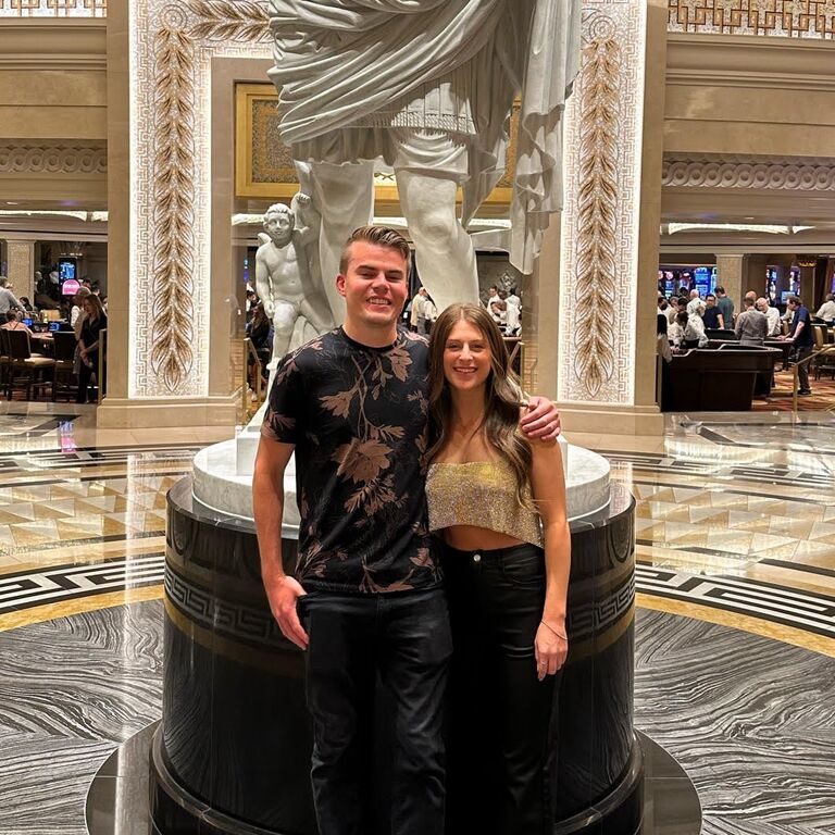 First trip to Vegas together, can you guess who won and who lost money?