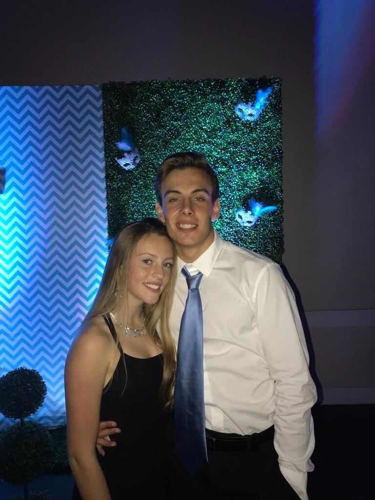 Emma and Brett at their first Quinceañera together!