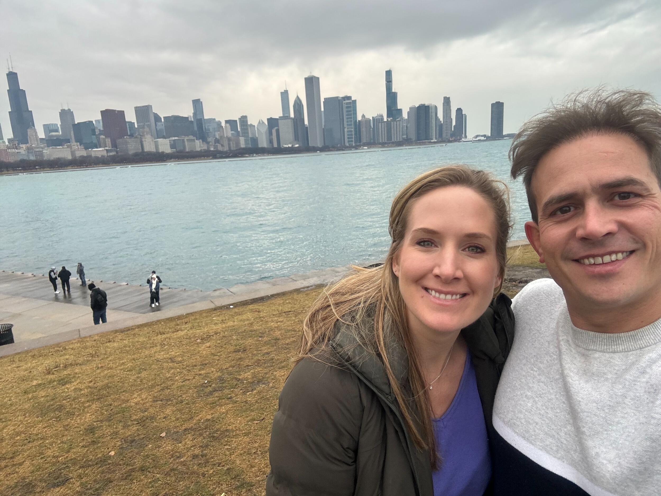 Chris's first Christmas in Chicago!
