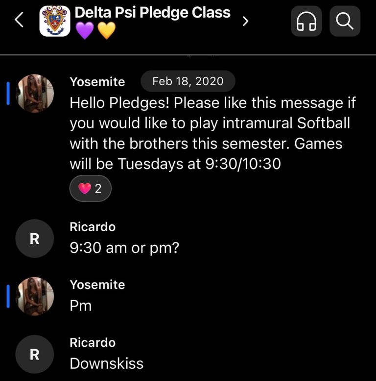 First exchange of words.