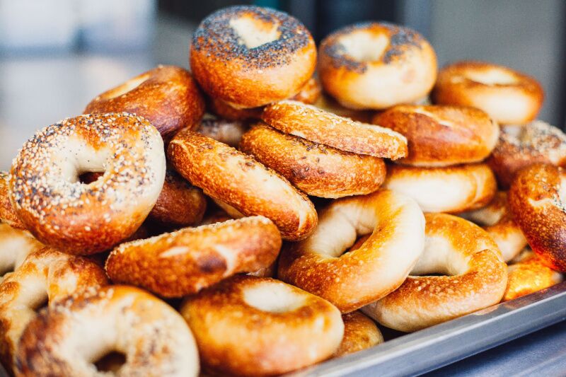 New York themed party idea - New York bagels