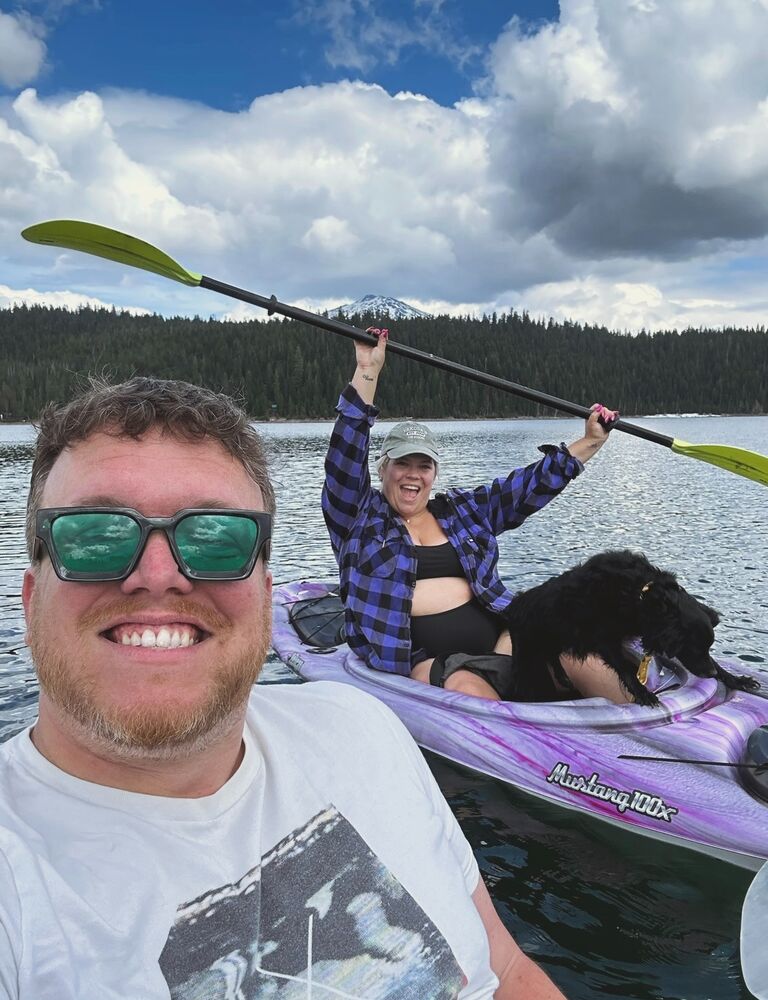 A wrap on ski season! Celebrated with skiing in the morning and kayaking in the afternoon. Love Oregon days like this!  