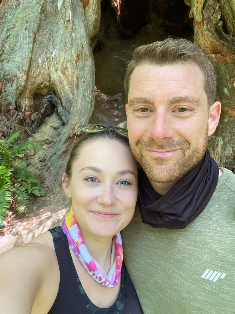 We met during the pandemic - which meant a virtual first date and many outdoor adventures