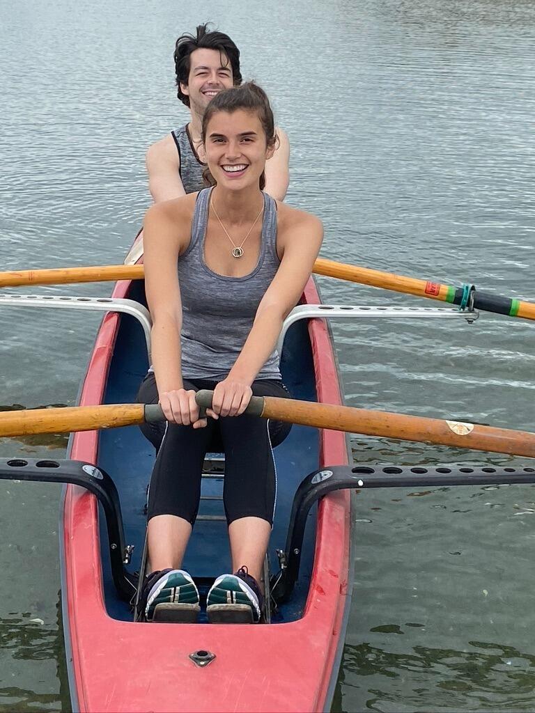The couple that rows together, stays together