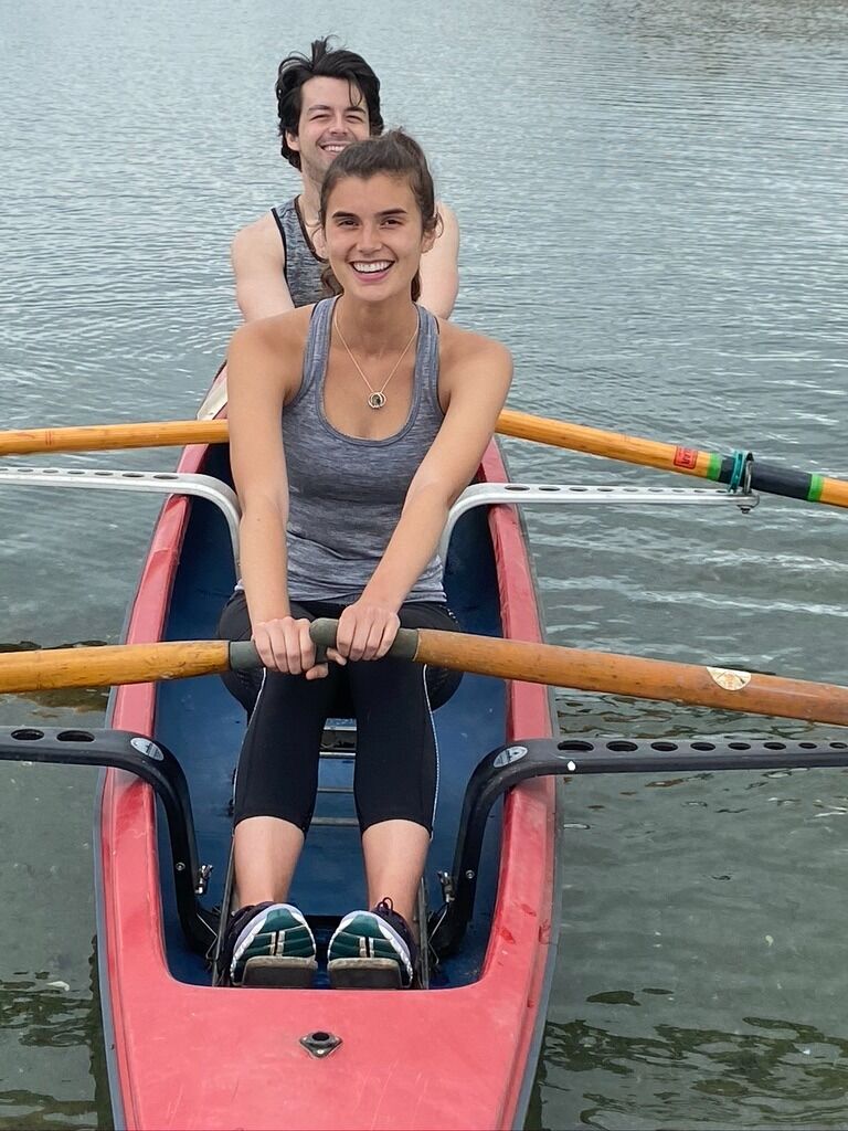 The couple that rows together, stays together