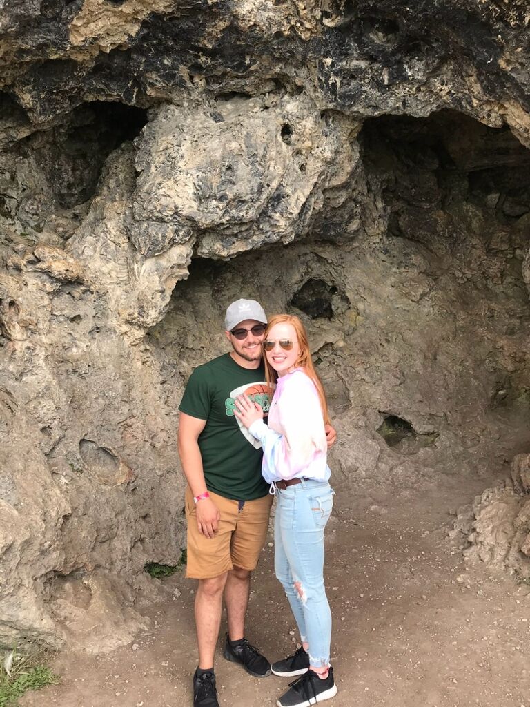 Our first weekend trip to Mackinac Island, where we camped in a tent because we were too young to book a hotel!