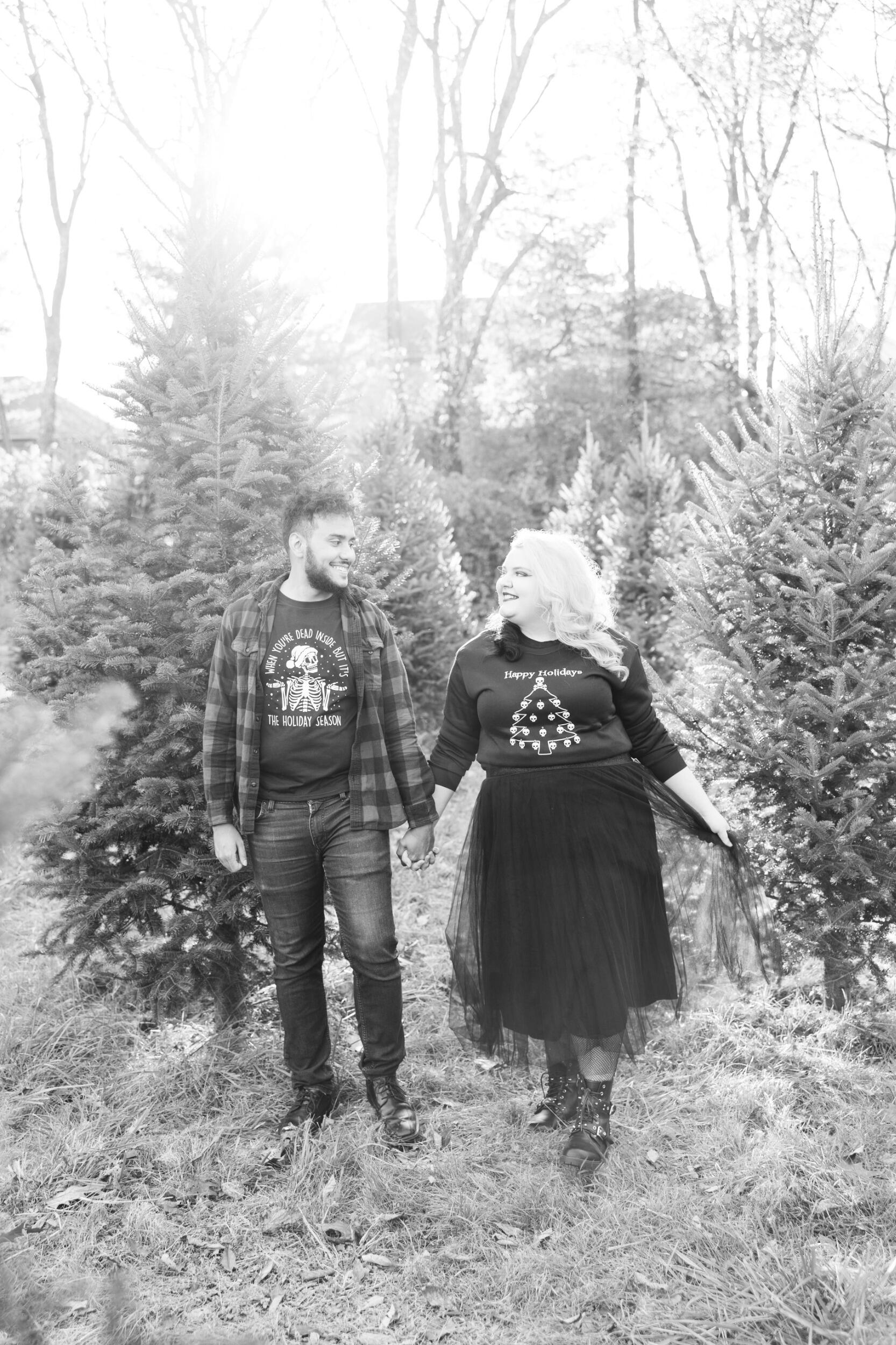 1.5 years dating; our second tree farm mini with Michelle - officially locking this in as a tradition for us! This shoot was also used on our With Love Candle Co. holiday cards for 2021.