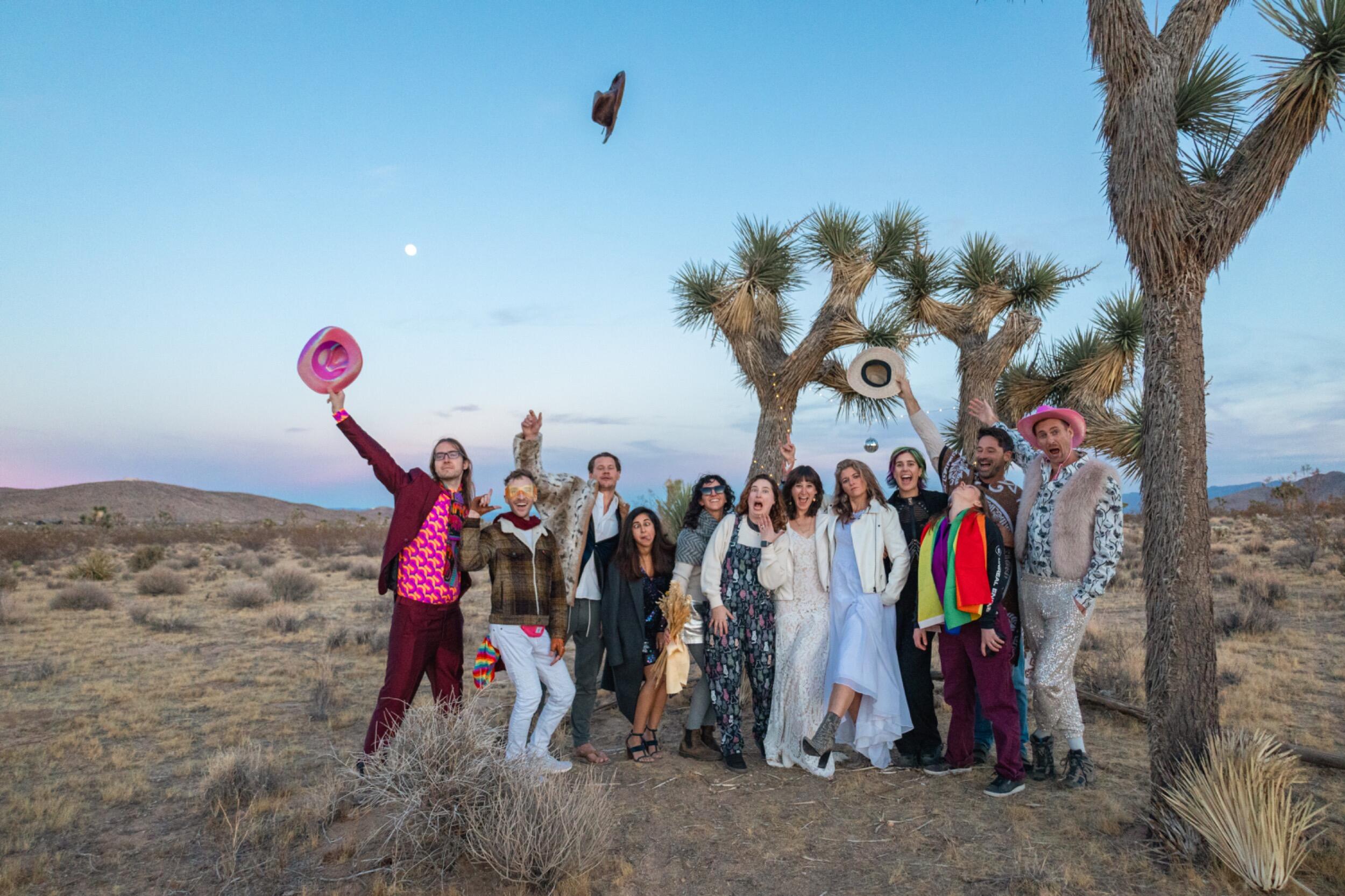 Love is BS becomes legal under the Full Moon and Geminids in Joshua Tree. Thanks to our officiate Hilary, our witnesses: Angela, Alex, Brianne, Chad, Jeremy, Madvhi, Mark, Rachel, Rob, Robby, Ruby, Sean, Shelly, and Vin. 

Amazing photos by Shelly!