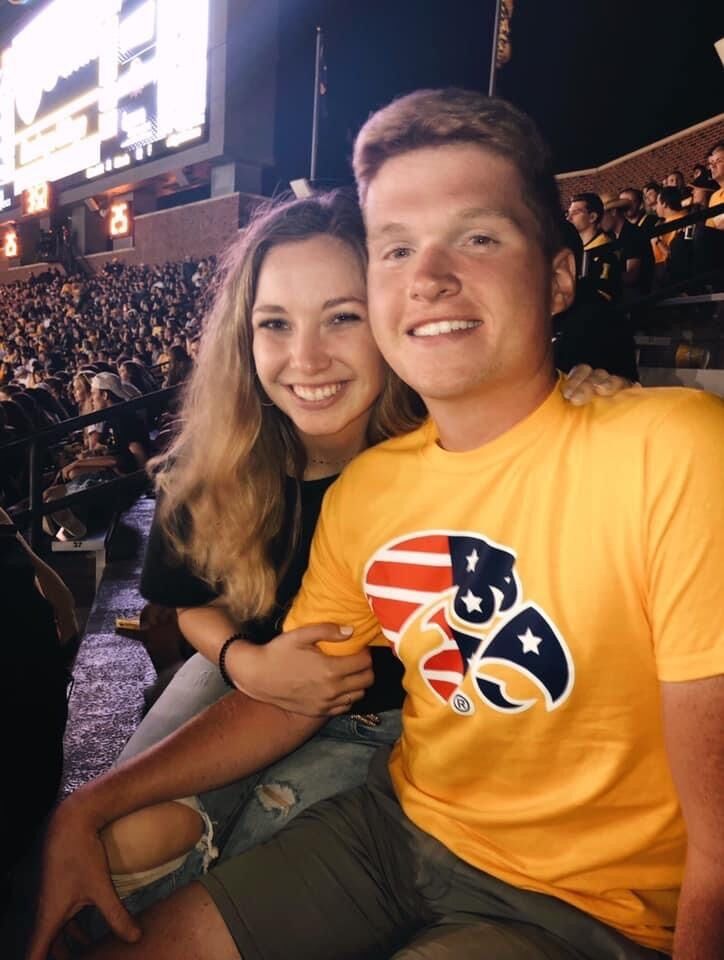 Brooke's first Hawkeye football game 