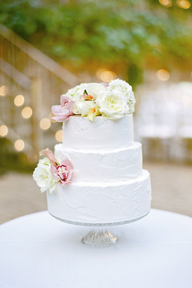 Three-Tiered White Cake