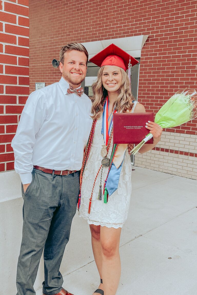 Celebrating Madison's graduation during Covid