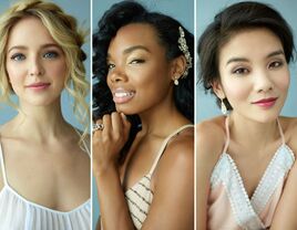 boho, glam and romantic bridal makeup 