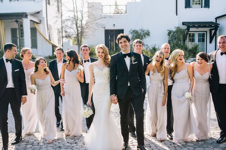 neutral bridal party