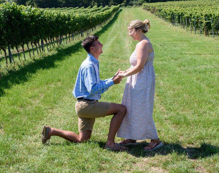 She said YES! Drew made Bailey's dreams of frolicking in the hills from the Sound of Music come true in Austria.