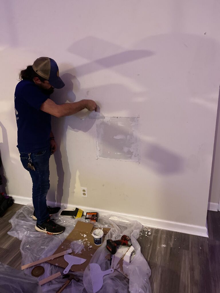 The aforementioned hole that Jared put through the wall in his house