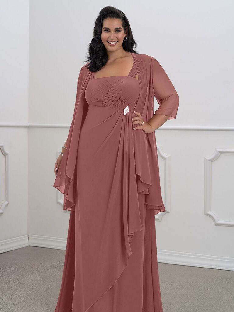plus size mother of the bride dress