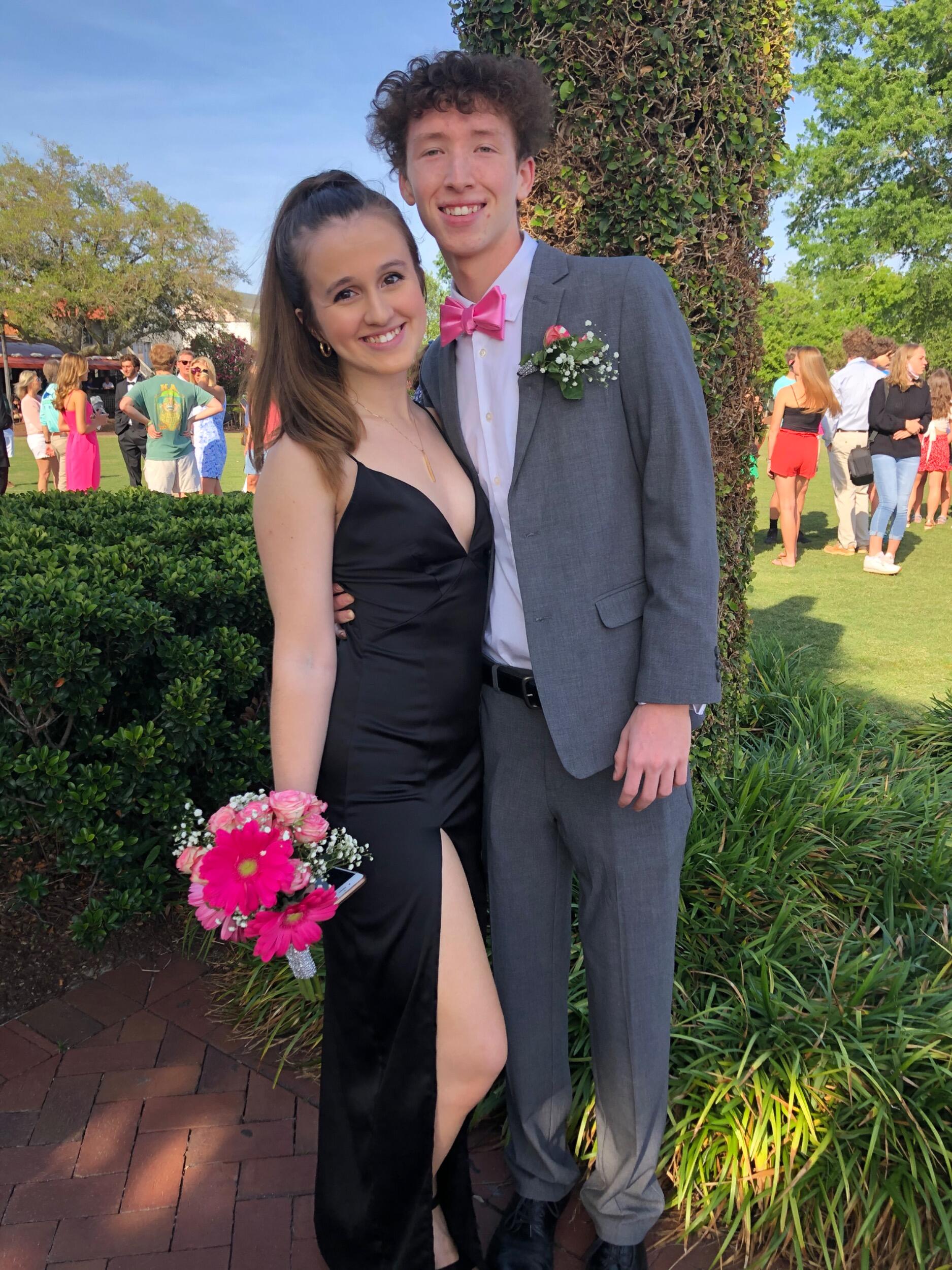 Mabrey did not get a senior prom thanks to COVID, so she was happy to be Connor's date for his final prom!