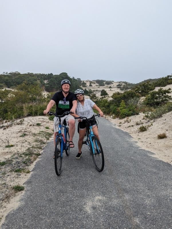 The adventures contine! Biking through the dunes of Cape Cod