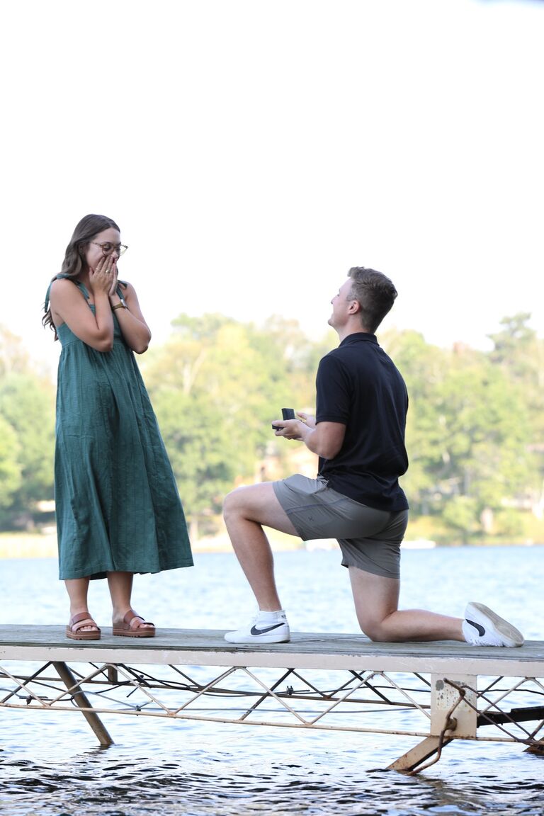 Brooklyn and James get engaged in Fifty Lakes, MN🤍
