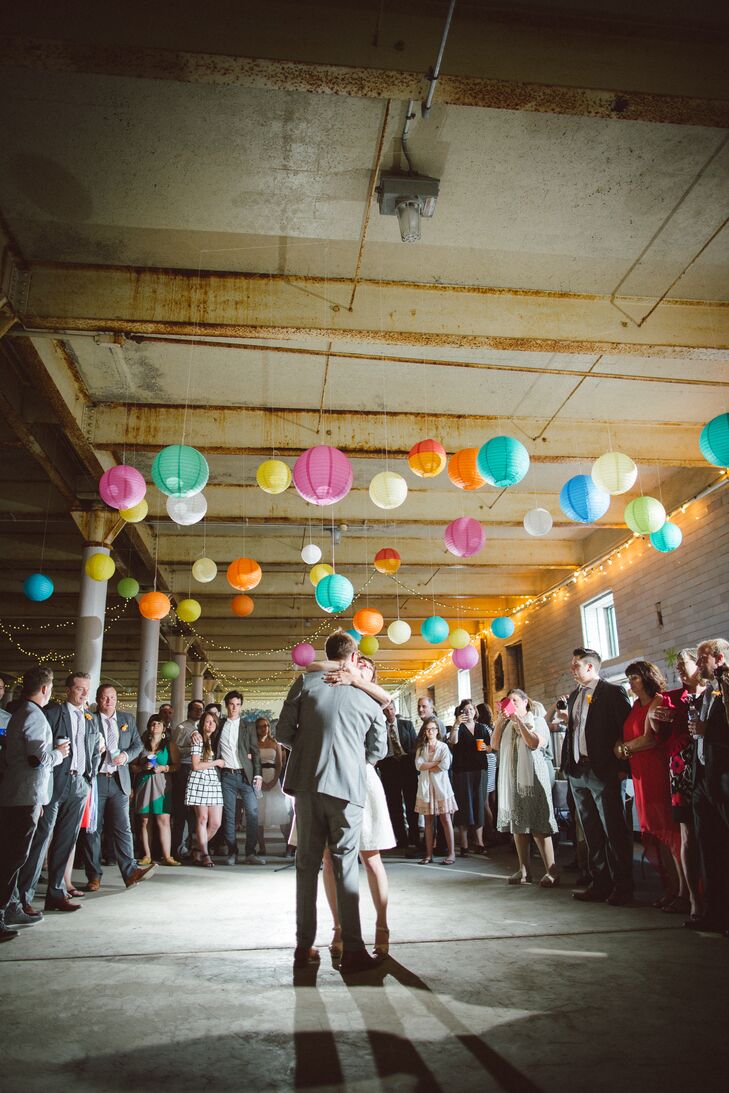 bright colored paper lanterns