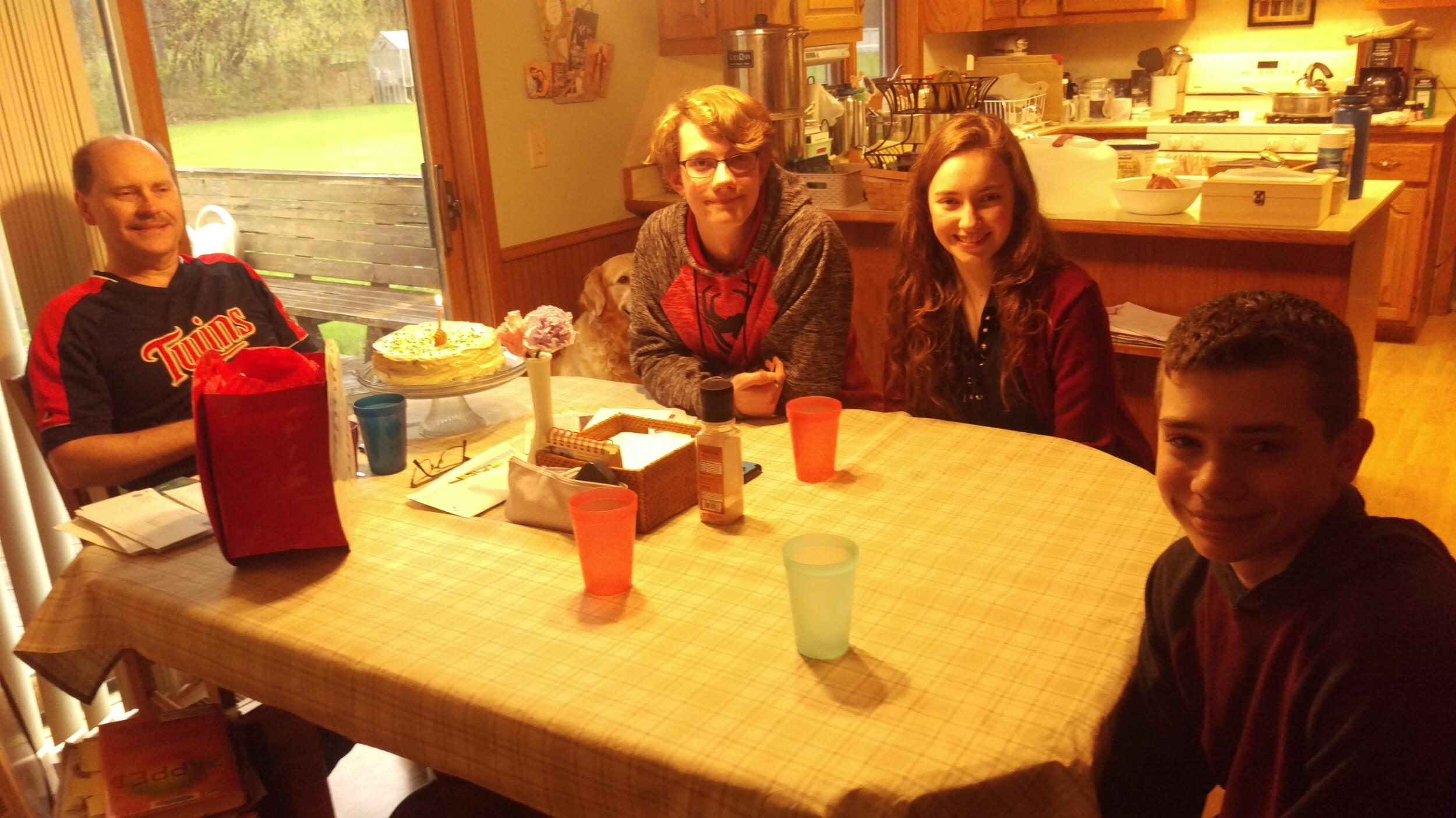Celebrated family birthdays...