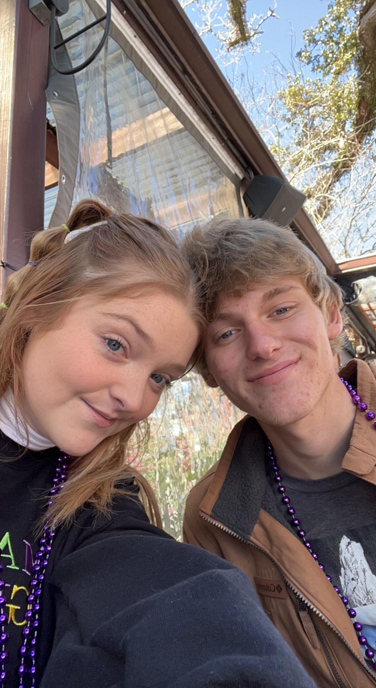 Our first Mardi Gras together!