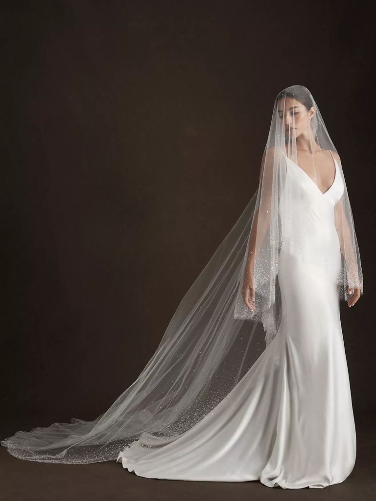 Blossom Veils sparkle long wedding veil